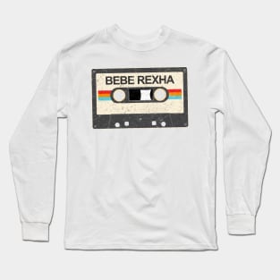 kurniamarga vintage cassette tape Bebe Rexha Long Sleeve T-Shirt